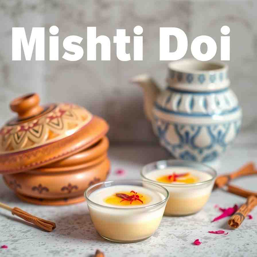 Sweet Mishti Doi - Easy Indian Yogurt Dessert Recipe